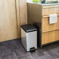 Curver Slim Bin 20L Plaza Kunststoff Schwarz, Silber