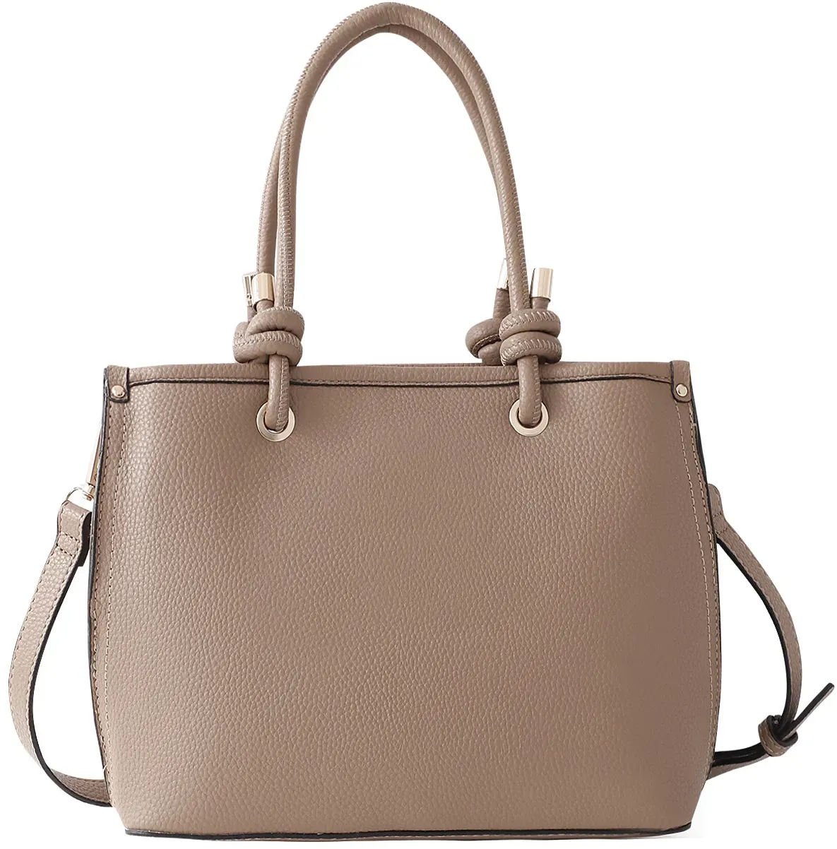 Henkeltasche MARCO TOZZI, Damen, Gr. B/H/T: 25cm x 19cm x 11cm, braun, Lederimitat, unifarben, Taschen, Damen Umhängetasche, Schultertasche mit wertigm Logoschriftzug