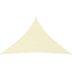 vidaXL Sonnensegel Oxford-Gewebe Dreieckig 2,5x2,5x3,5 m Creme