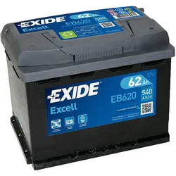 Exide EB620 Excell 12V 62Ah 540A Autobatterie