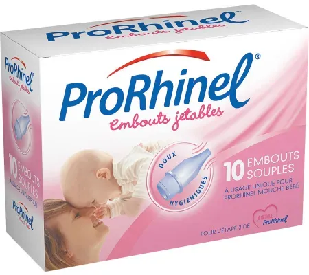 ProRhinel Weiche Einweg-Aufsätze Für Baby-Nasensauger 10 Stück