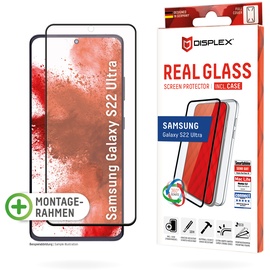 Displex Real Glass + Case für Samsung Galaxy S22 Ultra,