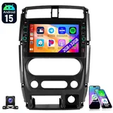 ESSGOO 8" Für Suzuki Jimny 2005-17 GPS Carplay Autoradio Android 15 NAVI WIFI Autoradio (RDS, 4+64GB(optional), Digitalradio (DAB), FM, Apple Carplay Android Auto GPS Navi WIFI BT EQ mit USB- und Type-C) schwarz