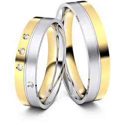 Trauringe Regensburg 585er Gelb-/Weiflgold - 9515