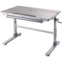 MID.YOU Jugendschreibtisch, Weiß, Metall, 1 Schubladen, rechteckig, C-Form, 100x76x60 cm, höhenverstellbar, Stauraum, justierbare Füße, Arbeitszimmer, - Kinderschreibtische