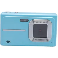 HD -Digitalkamera, Anti Shake Self Timer Support Compact Camera Auto Focus Focus Foto 2.4 -Inch Display 48MP Kamera (Blue)