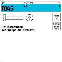 Industrial Quality Supplies ISO 7045 Form C Linsenkopfschraube VG