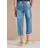 Cecil 3/4 Wide Leg Jeans, im Loose Fit - blau