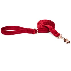 ESME FOR DOG Velours Kirsche Hundeleine 150cm/2cm