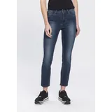 Arizona 7/8-Jeans »Shaping«, eng anliegend, Röhrenjeans, Used-Waschung, High-Waist, 7/8-Länge Arizona dark blue us 38