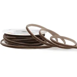Creativery 3mm Samtband 10m Schmuckband Geschenkband Dekoband Stoffband Braun