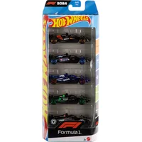 HOT WHEELS Spielzeugautos Formel 1 im 5er-Pack, Set aus