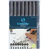 Schneider Pictus Fineliner-Set schwarz, 8 St.