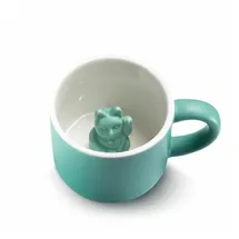 donkey products Maneki Neko Tasse 0,15 l Türkis