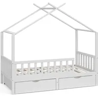 VitaliSpa Kinderbett Franka 160 x 80 cm Massivholz weiß