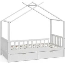 VitaliSpa Kinderbett Franka 160 x 80 cm Massivholz weiß