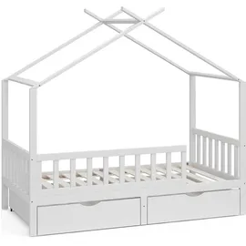 VitaliSpa Kinderbett Franka 160 x 80 cm Massivholz weiß