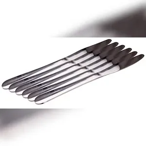 Lex Messer 6er Set Küchenmesser Edelstahl Allzweckmesser Messer Silber : Messer 6er Set