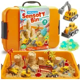 Klever Kits Kreativset Magic Sand Set Spielsand Baustelle Kinder Koffer Spielsand