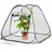 Royal Gardineer Kompaktes Pop-Up-Gewächshaus Pflanzenschutz 80 x 70 x 80 cm