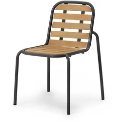 Normann Copenhagen - Vig Outdoor Stuhl, Robinie natur / schwarz