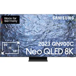 SAMSUNG LED-Fernseher, G (A-G), schwarz (titanschwarz), 75, Fernseher, Neo Quantum HDR 8K Pro, Neural Quantum Prozessor 8K, Gaming Hub