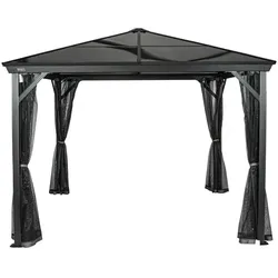 SOJAG Pavillon »Verona«, quadratisch, BxHxT: 298 x 260 x 298 cm - grau