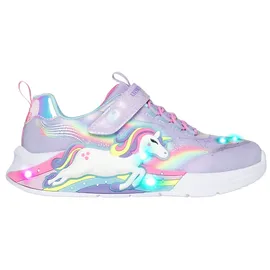 SKECHERS Unicorn Chaser Lavender Sparkle Mesh / Multi Trim 32