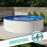 MTH Fluidra Stahlwandbecken Rundpool MTH Rundbecken Ø 6,00 x 1,20m, Folie blau 0,6mm | Stahlwand Made in Germany
