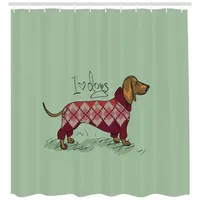 ABAKUHAUS Duschvorhang 175 x 240 cm türkis