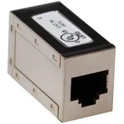 ACT Inline Coupler RJ-45 shielded CAT6A. Type: C6A C6a in line coupler shielded, Server Zubehör, Silber
