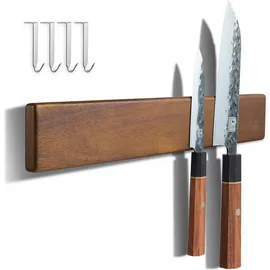 luxuskollektion Magnetleiste Messer 40 cm, Akazienholz Magnetisch Haken