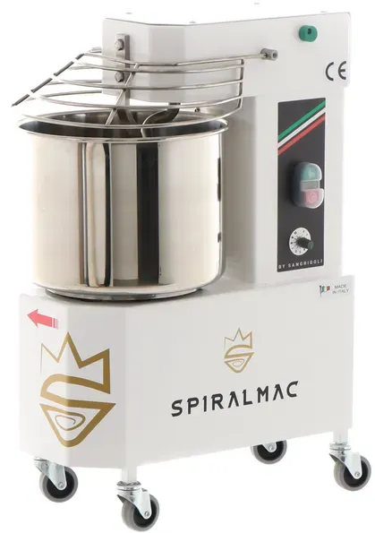 Spiralkneter SPIRALMAC SV8VV mit 10 Geschwindigkeitsstufen - 8 Kg Teigkapazität