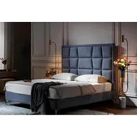 JV Möbel Design Bett Schlafzimmer Betten Textil Hotel Luxus Polster Sitz Stoff Möbel Neu