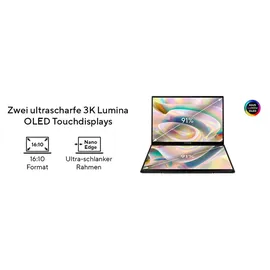 Asus Zenbook Duo OLED 14" Intel Core Ultra 9 285H 32 GB RAM 2 TB SSD Win11 Pro
