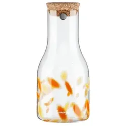 Sonnenglas Lichtkaraffe 750ml M1 (Orangene Sprenkel Edition)
