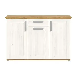 xonox.home Verona 137 x 92 x 39 cm Silber / Weiß