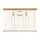 xonox.home Verona 137 x 92 x 39 cm Silber / Weiß