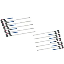 Vago-Tools 10x Schraubzwinge 800 x 120 mm Klemmzwinge Schnellspannzwinge Zwingen
