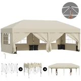 Devoko®Pop-up Partyzelt 3x3/3x6 faltzelt Pavillon Gartenpavillon Winterfestes uv