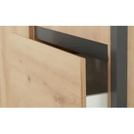 Möbel Boss Highboard 120 x 140 x 40 cm Braun / Grau