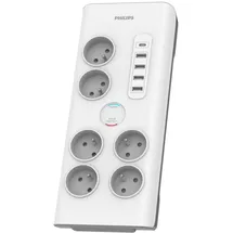 Philips Steckdosenleiste SPN7060WA/60 2 m Weiß 6 St.