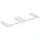 Geberit One 135x3x47cm, w/l hochgl., Ausschn 2-fach