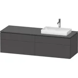 Duravit Waschtischunterschrank 4 Auszüge 162 x 55 x 48,2 cm Graphit Matt