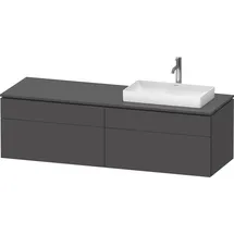 Duravit Waschtischunterschrank 4 Auszüge 162 x 55 x 48,2 cm Graphit Matt