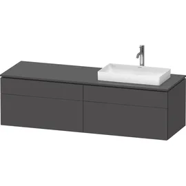 Duravit Waschtischunterschrank 4 Auszüge 162 x 55 x 48,2 cm Graphit Matt