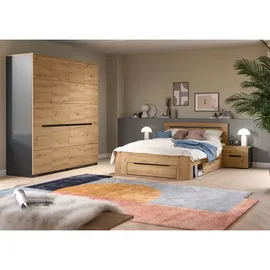 xonox.home Kleiderschrank Canu 180 x 198 x 59 cm Grau
