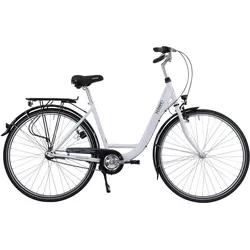 HAWK City Wave Premium Damen Fahrrad 28 Zoll Weiß 3-Gang Nabenschaltung 2XS