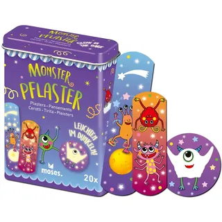 Moses Monster Nachleuchtende Pflaster 20 St.