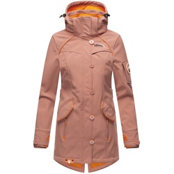 MARIKOO Damen Outdoor Softshell Jacke mit abnehmbarer Kapuze Soulinaa